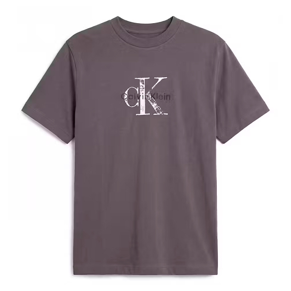 Calvin Klein T-shirts Gris - T-SHIRT AVEC LOGO DISTRESS - 2XL - Ref 45 €